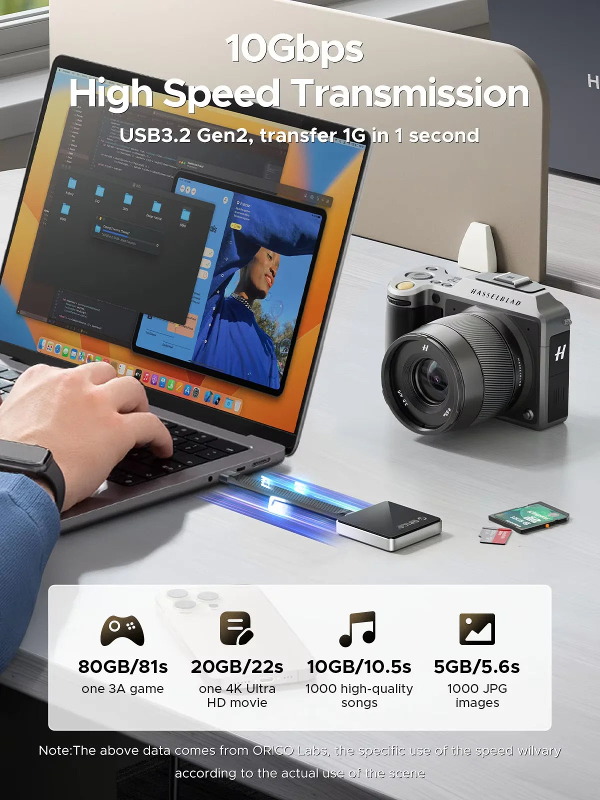 Magnetyczna obudowa M.2 NVMe SSD 10Gbps USB-C do iPhone’a i laptopa