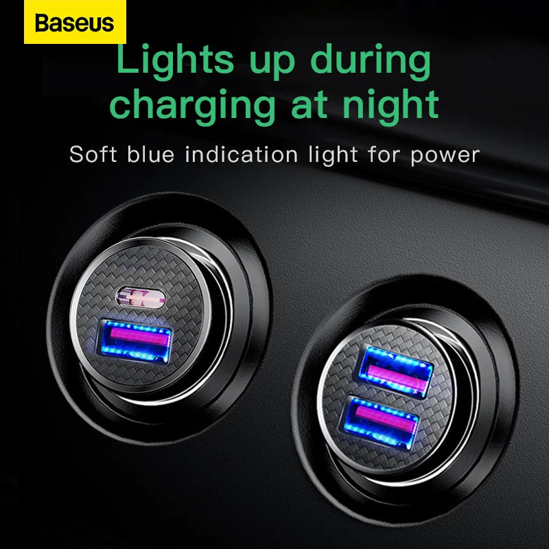 USB Car Charger - USB-A and USB-C Options