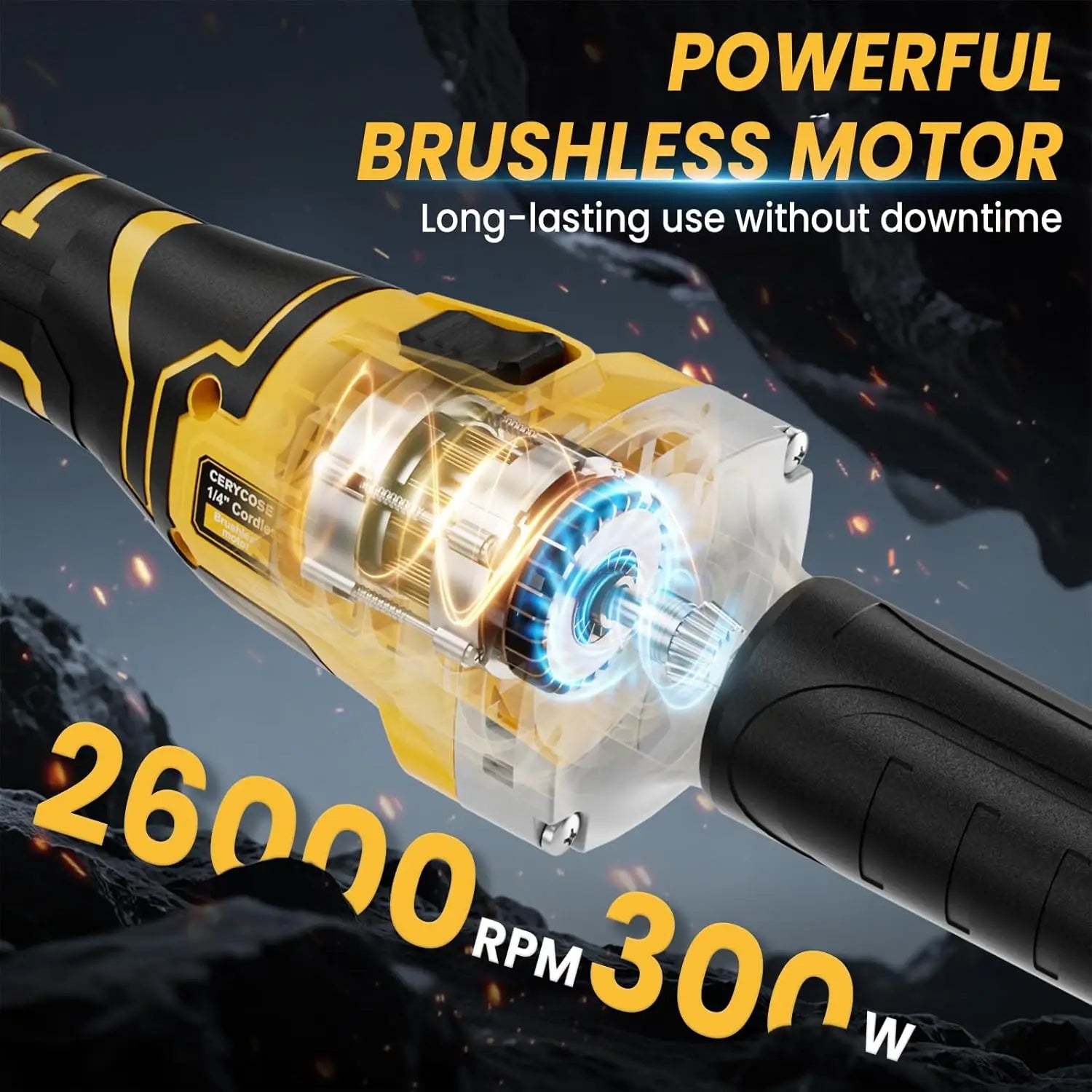 Cordless Die Grinder 26,000 RPM Brushless, Tool Only
