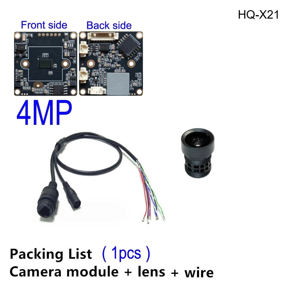 Módulo de Câmara IP 4MP PCB 32x32mm Mini