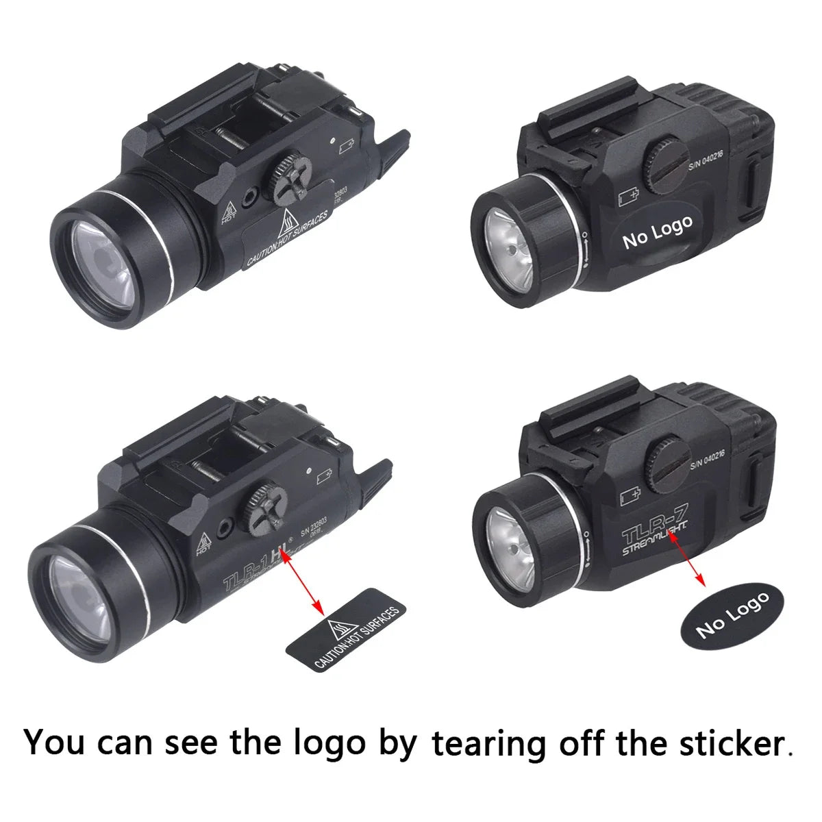 TLR Tactical LED Weapon Light Series TLR-1HL TLR-3 TLR-4 TLR-7 TLR-8