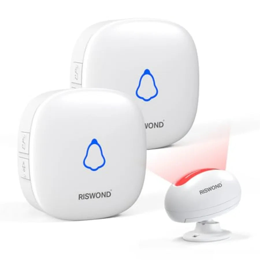 Wireless Motion Sensor Door Chime with 500ft Range & 32 Tunes