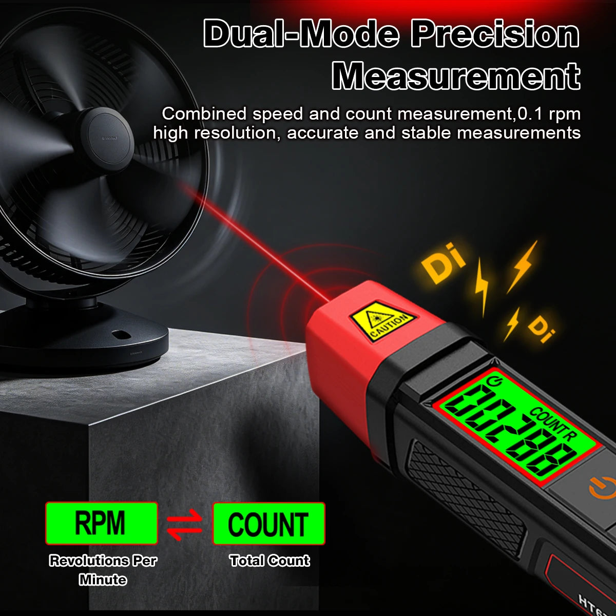 HT673 Non-Contact Laser Tachometer