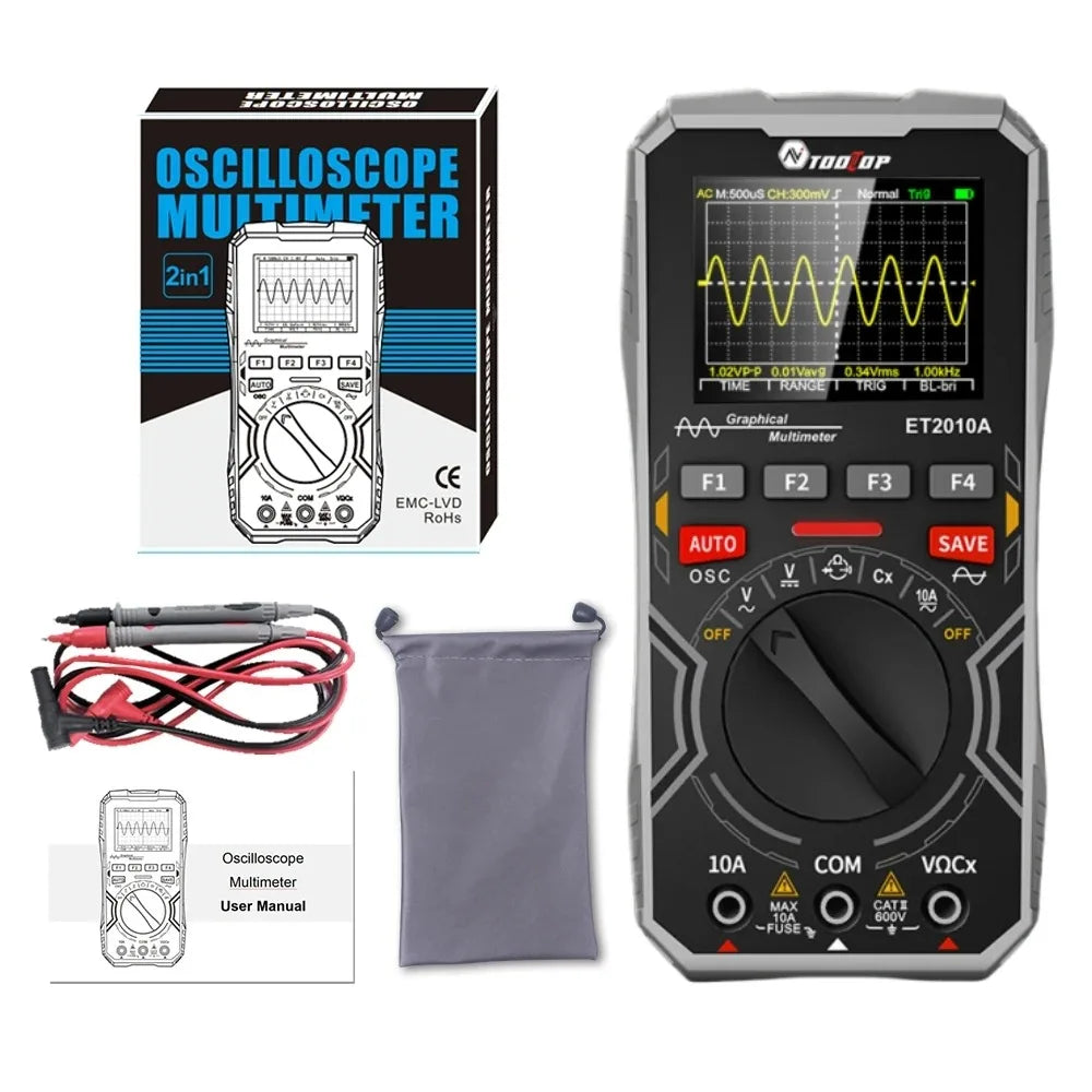 Oscilloscope multimètre portable ET2010A