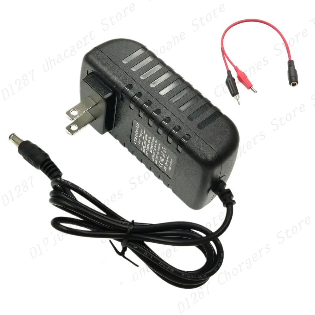16.8V 2A Li-Ion Charger, Plug and Connector Options