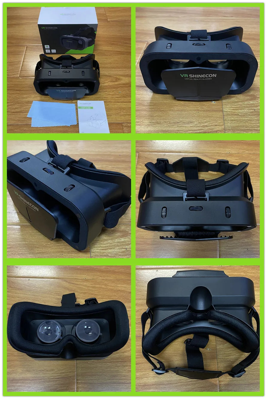 VR brýle 3D virtuální realita, headset, helma, čočky, brýle, chytré pro smartphony, mobilní hry, sada Viar Viewer