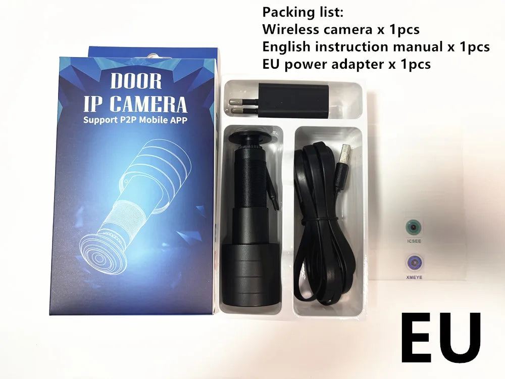 1080P WiFi Peephole Camera Door Viewer with Motion Detection