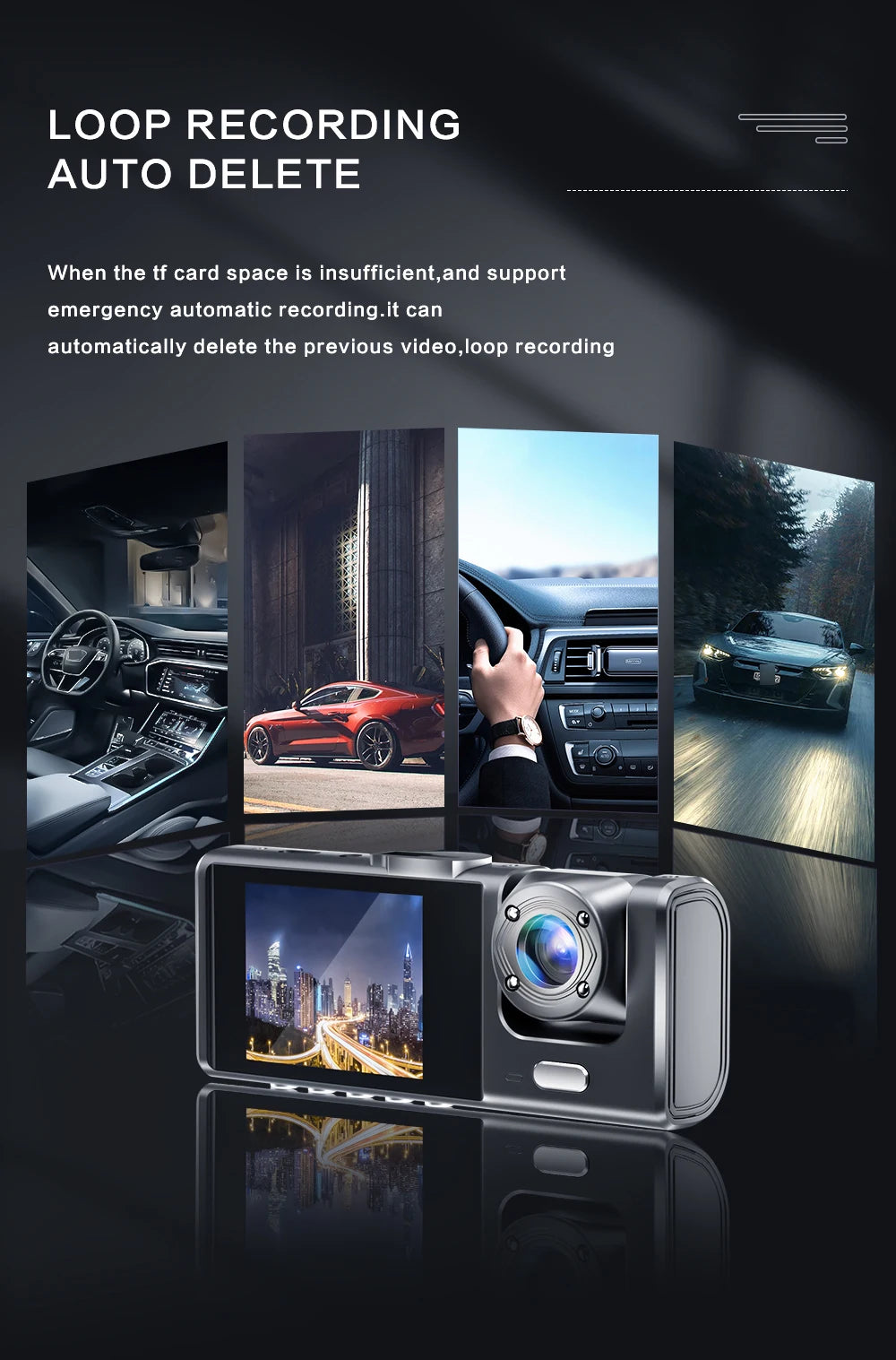 Dual-Lens Front and Cabin Dash Camera