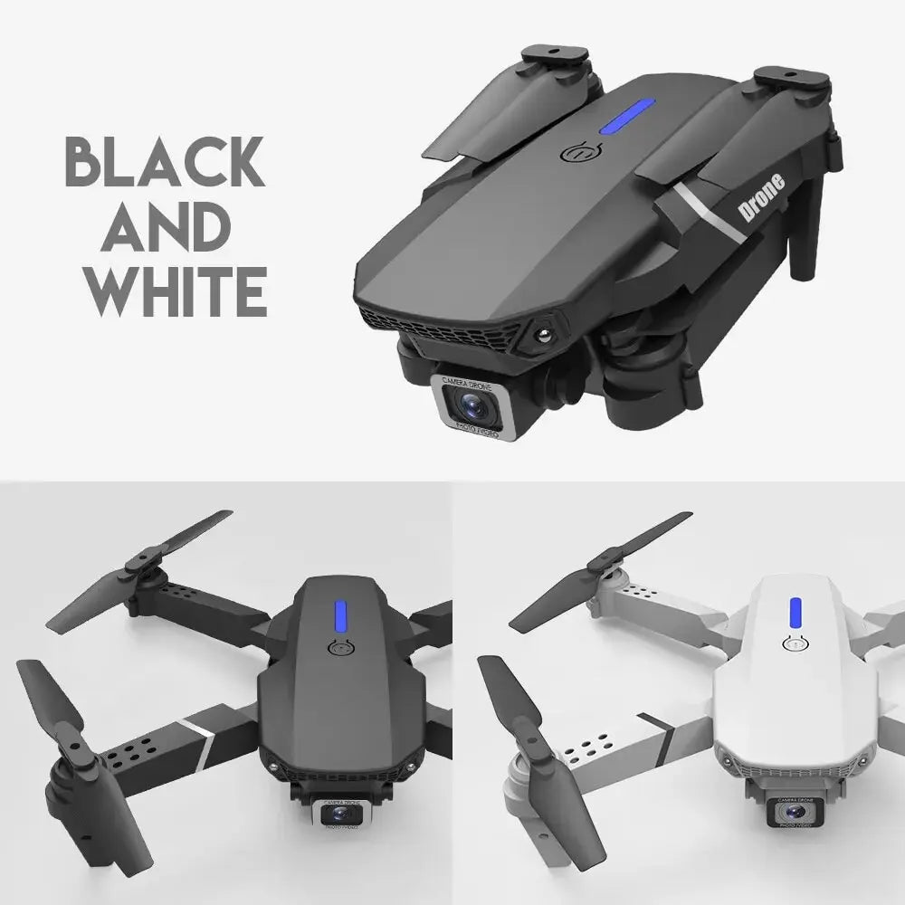 Height Hold Gift Toy 2024 E88Pro RC Drone 4K 1080P Wide Angle HD Camera Foldable Helicopter WIFI FPV 