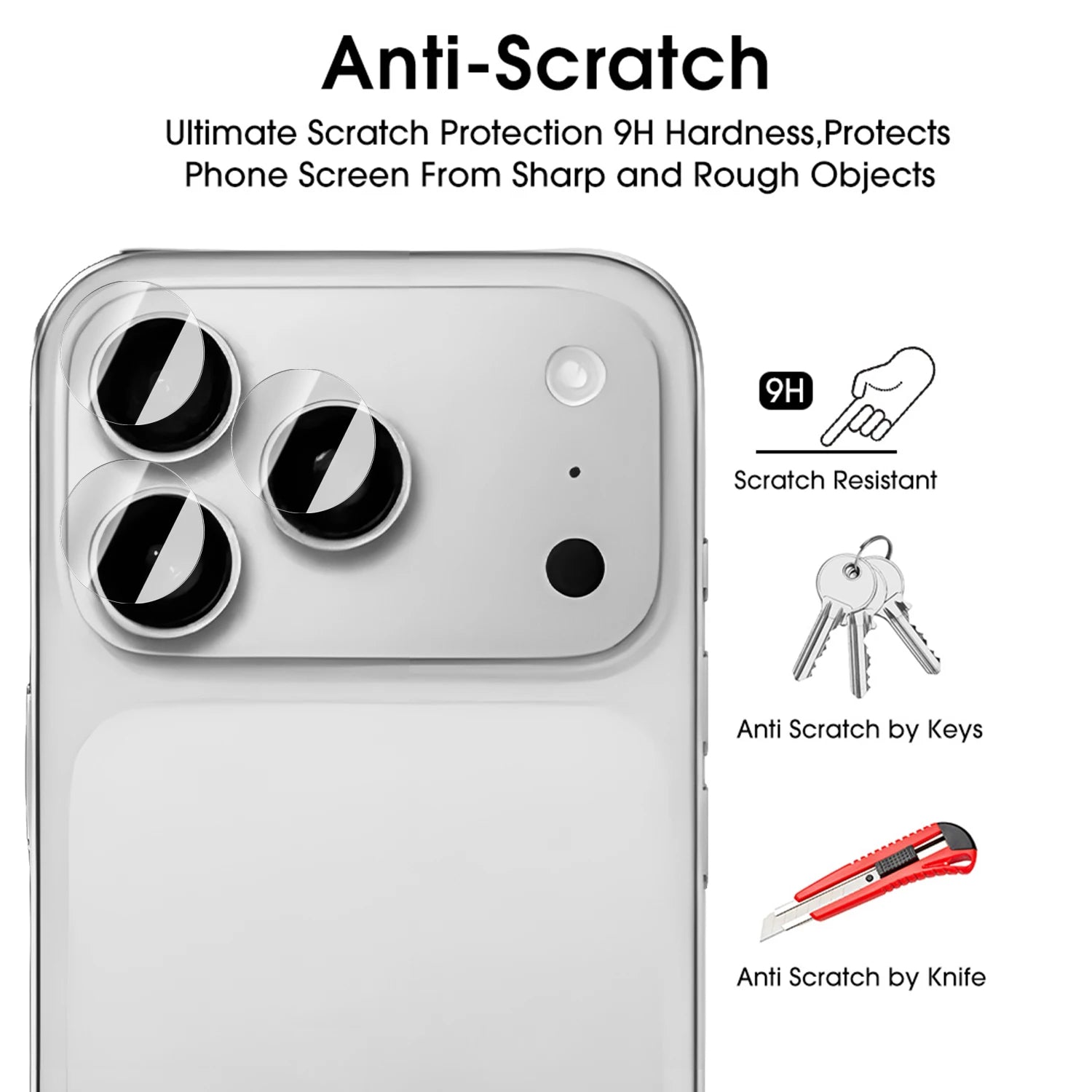 iPhone 17 Series Camera Lens Protector Full Coverage HD Clear Film