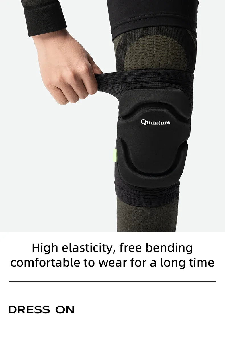 Ginocchiere Sportive Qunature Singole e Doppie per Sci Protezione Ginocchia Anticaduta per Ciclismo e Attività Outdoor