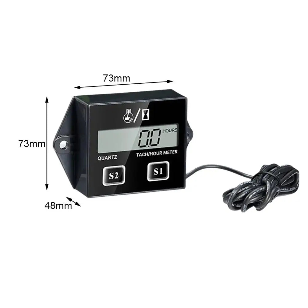LCD Inductive Tachometer and Engine Hour Meter