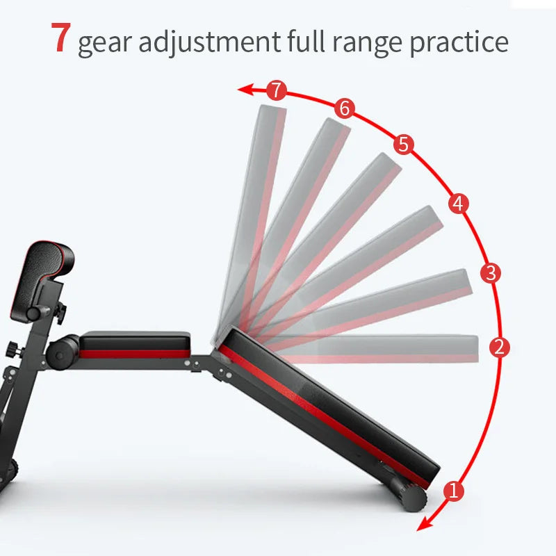 Adjustable Foldable Weight Bench for Full-Body Home Workouts