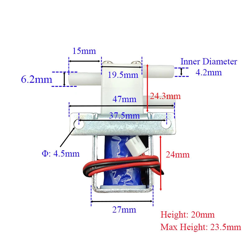 2-Position 3-Way DC Solenoid Valve for Water and Air