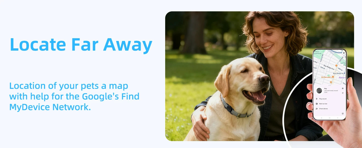 Bluetooth Key Finder Tracker Tag for Keys, Wallet, Pets & Bags