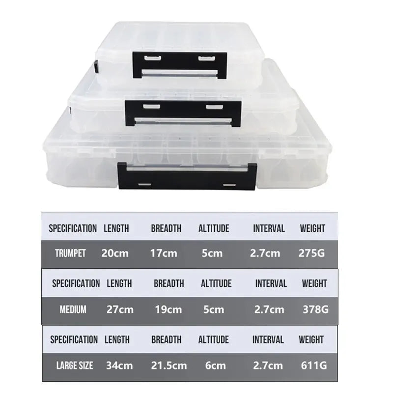 Double-Sided Fishing Tackle Box, 319 or 816