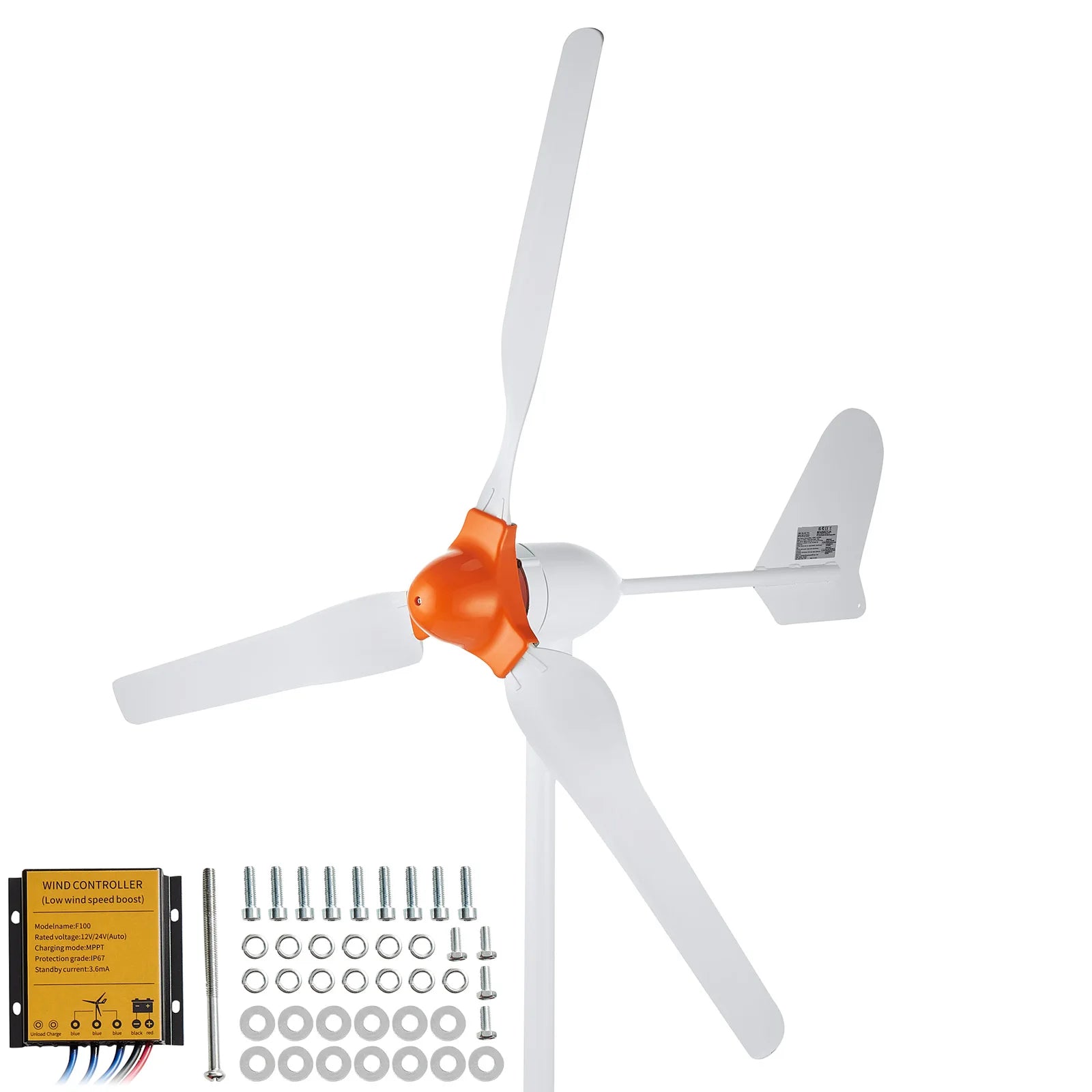800W 12V Wind Turbine Generator Kit with MPPT Controller