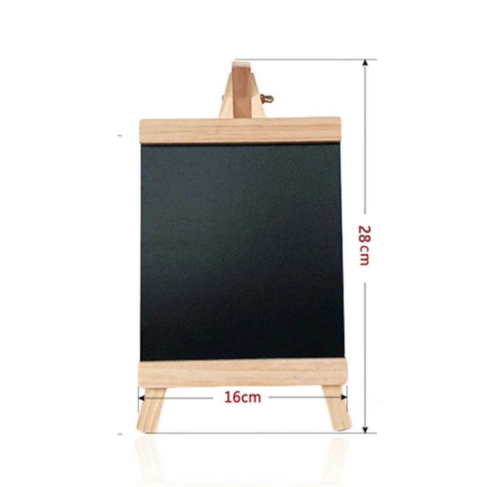 Wood-Framed Desktop Chalkboard Easel, S–L