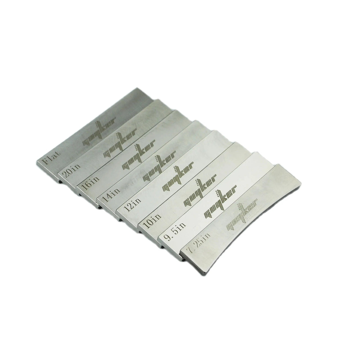 Guitar Fret Press Caul Inserts — Radius & Flat Options