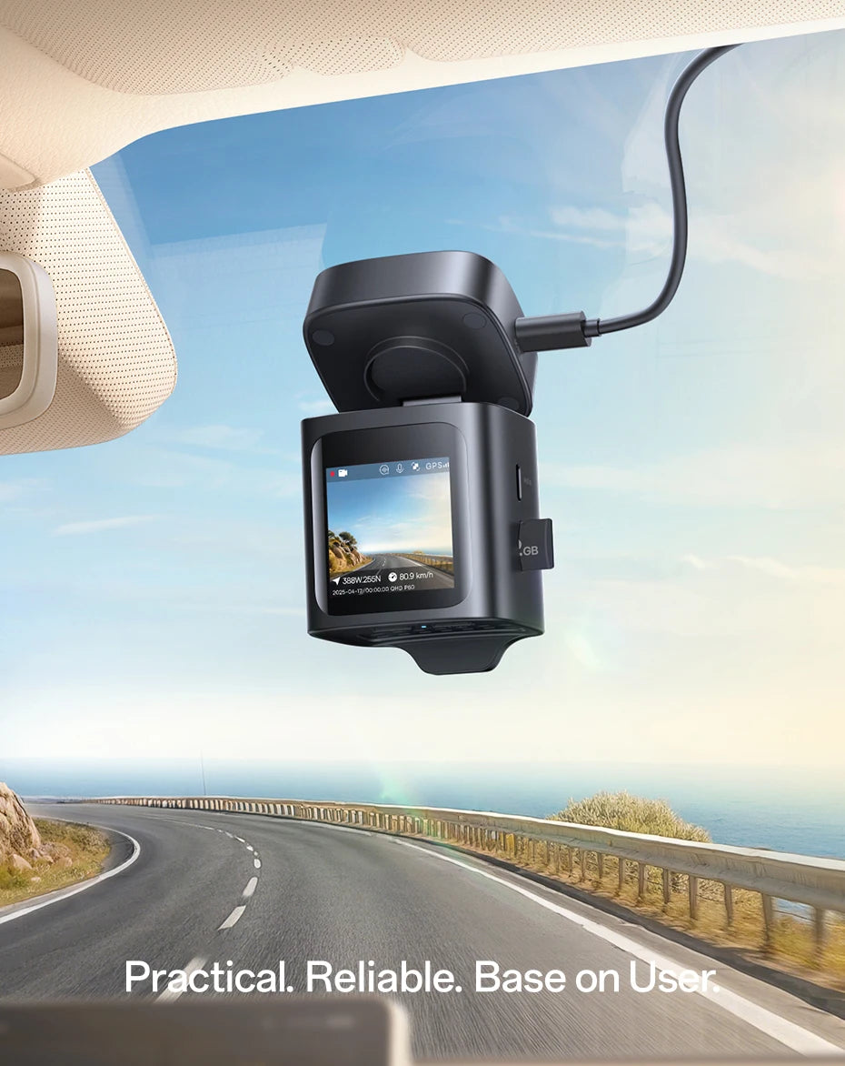 Cameră auto 4K față și 1080P spate cu WiFi6, GPS și vedere nocturnă