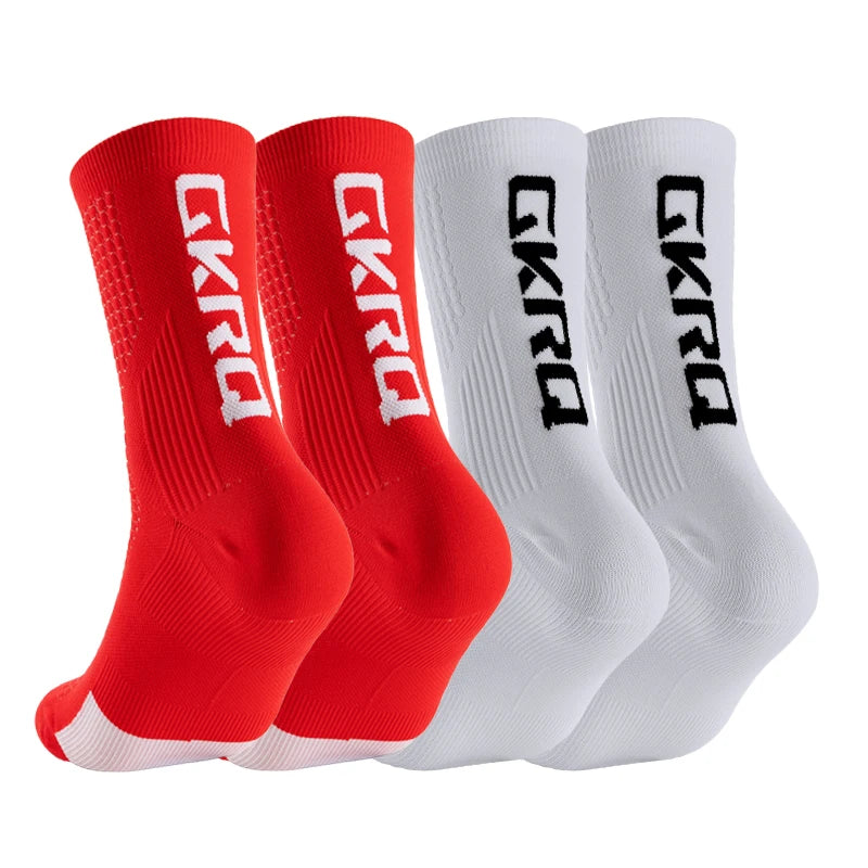 Meias de ciclismo GKRQ, conjunto de 4 pares, tamanhos M ou L
