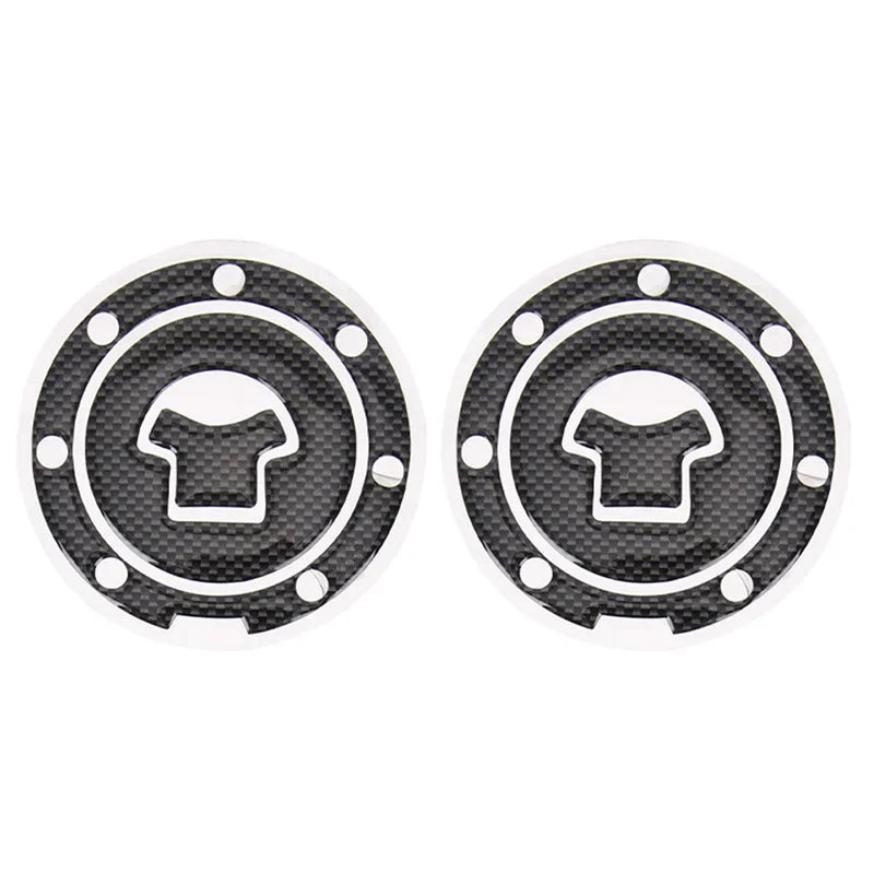 Gas Cap Cover Sticker and protector 3D Carbon Fiber Gel Gas Fuel Tank Pad Protector Sticker Motorcycle Universal 