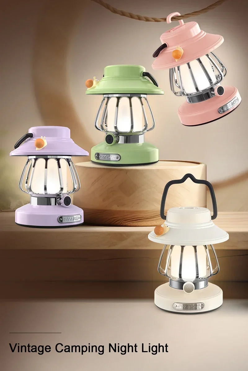 Punjiva kamp-lampa s temperaturnom bojom svjetla