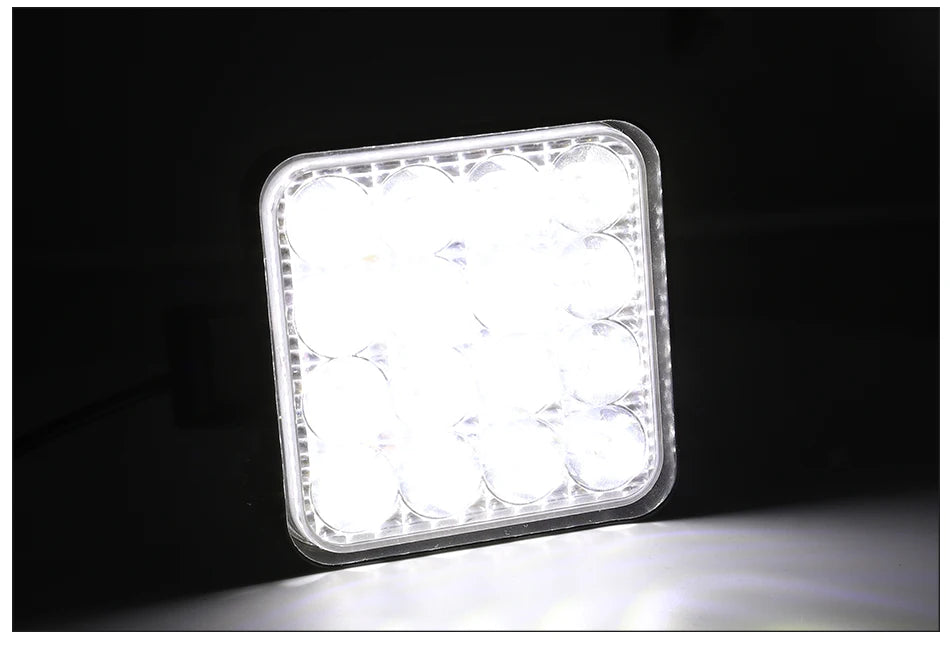 1 UNID Barra de Luz LED 12V Mini Luz de Trabalho LED Holofote Off Road para Jeep Caminhão 4X4 Carro SUV ATV Faróis LED Barra