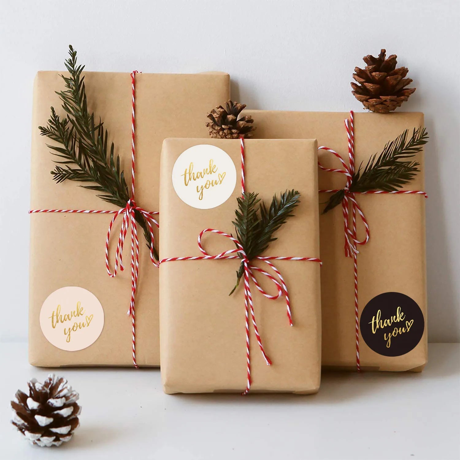 500pcs Blue Thank You Stickers for Gifts and Envelopes