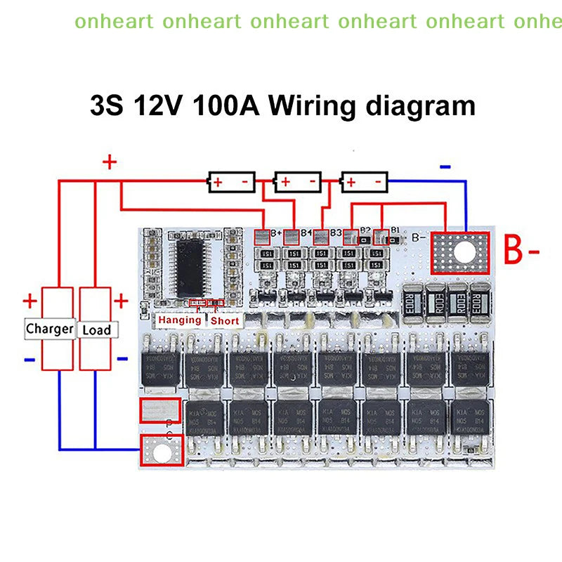 Lithium Battery BMS Board, 3S, 4S or 5S Options