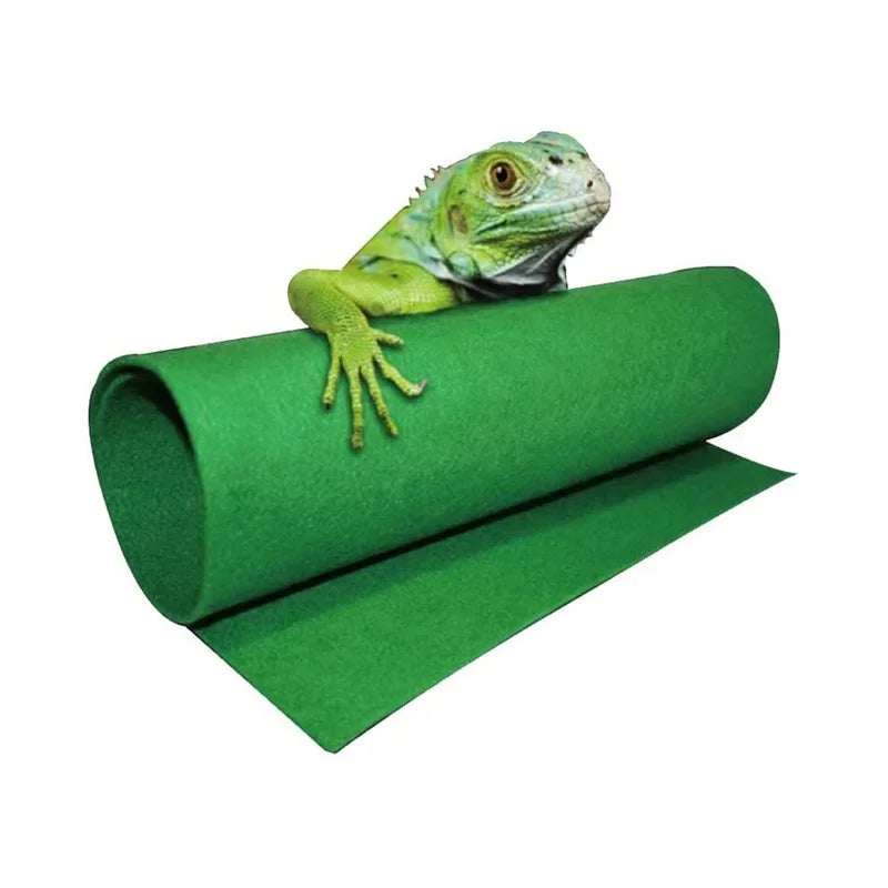 Green Reptile Terrarium Carpet, Three Size Options