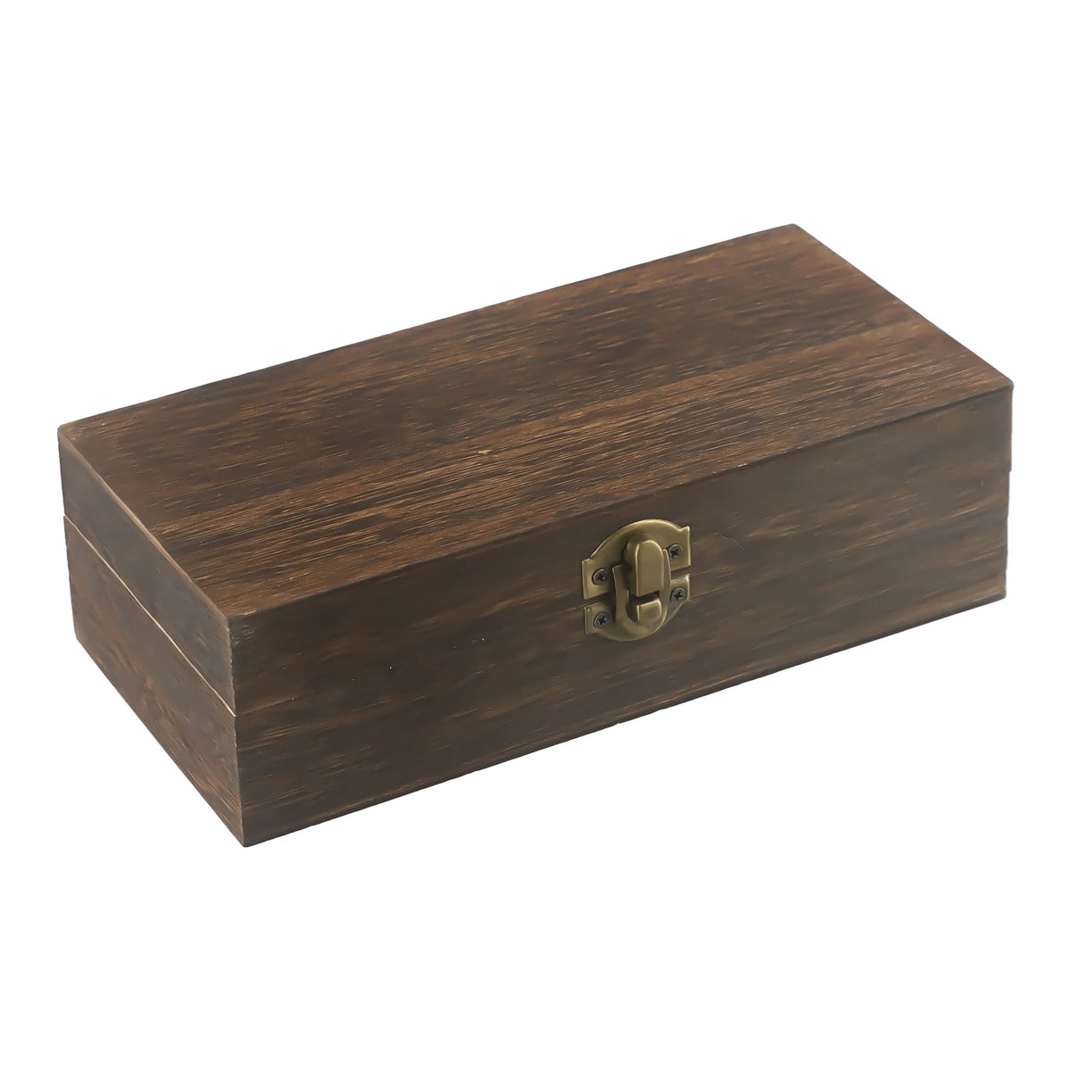 Wooden Storage Box with Clasp, 20 x 10 x 6cm