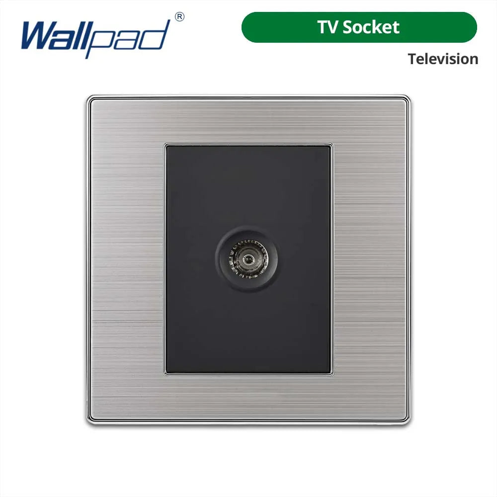Opções de interruptores e tomadas Wallpad de 86 x 86 mm
