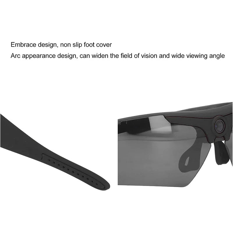 Xiaomi New Sunglasses With 1080p High-definition Mini Camera Smart Glasses Cycling Recorder Outdoor Sports Recording Goggles 