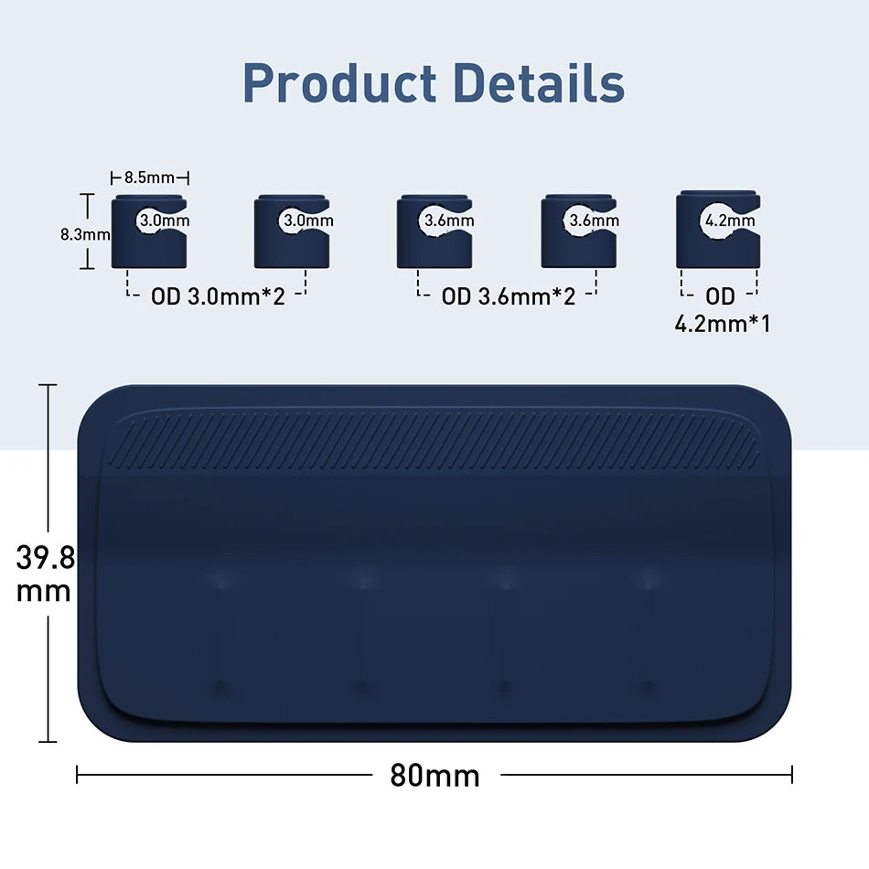 Magnetic Cable Organiser with Five Clips