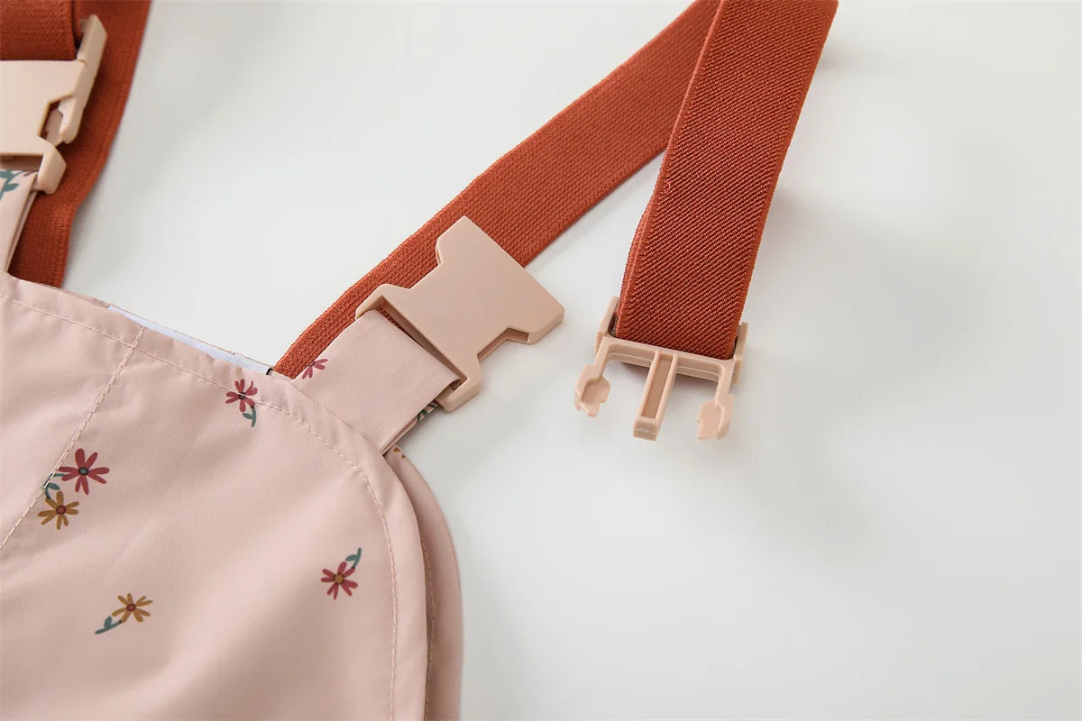 HONEYKING Children Waterproof Rain Pants Baby Jumpsuits Boys Girls Overalls Pants Fashion Kids Overalls 