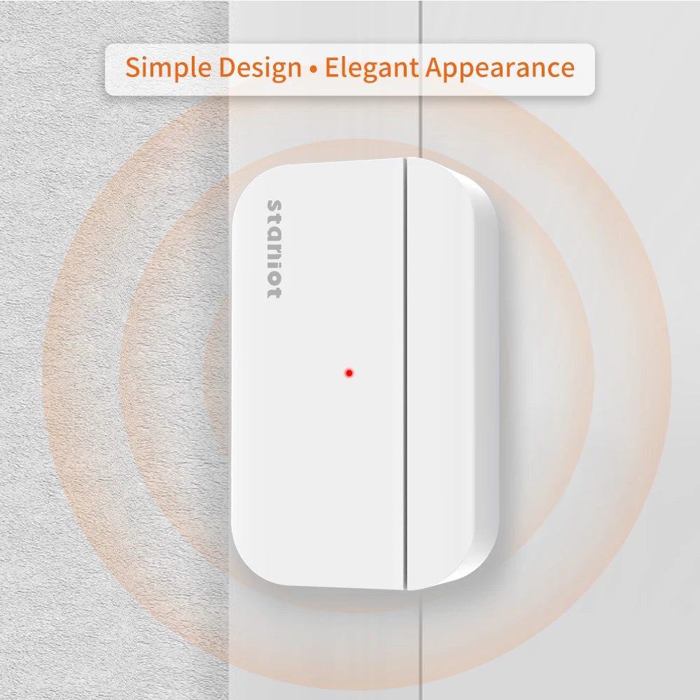 Staniot Smart Home Door Sensor 5-Year Battery Life Entry Sensor Wireless Door Window Detectors Works With Security Alarm System