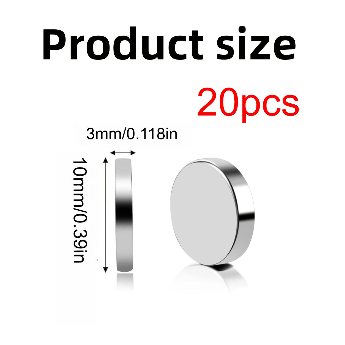 10x1/10x2/10x3 mm-20/50/100 ks kruhové magnety do chladničky, široko používané v kanceláriách, DIY, tabuľová doska, kuchynské náradie, skladovanie, nechty, umenie