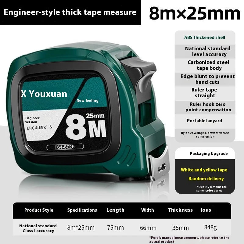 Metrische oprolbare rolmaat, 3m, 5m of 8m