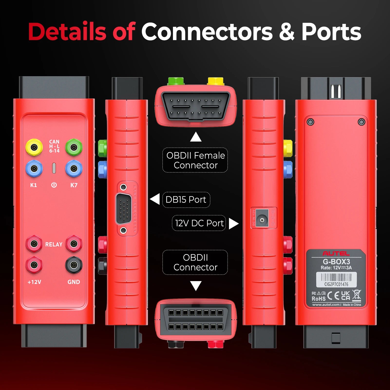 Autel G-BOX3 Key Programming Adapter for Benz BMW IM608