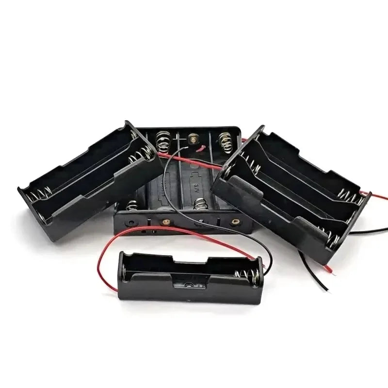 Four Wired Battery Holders for Electronics Projects