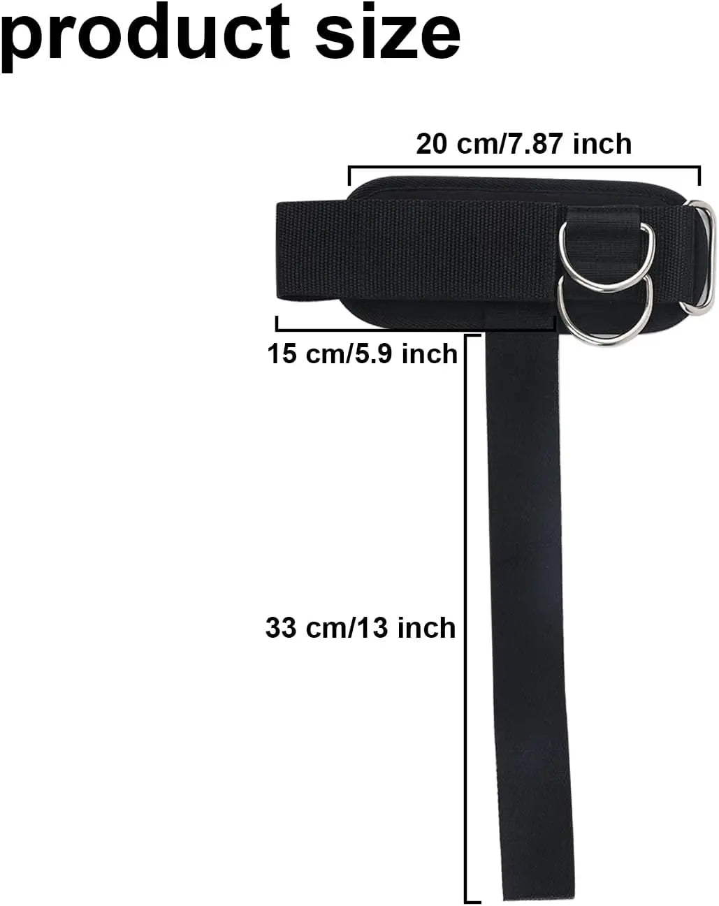 Pair of Weightlifting Wrist Straps with D-Ring for Deadlifts