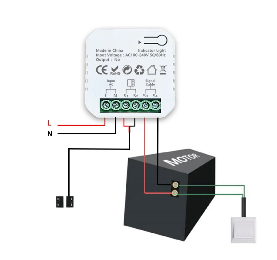 Tuya WiFi garage- en scharnierspoortcontroller