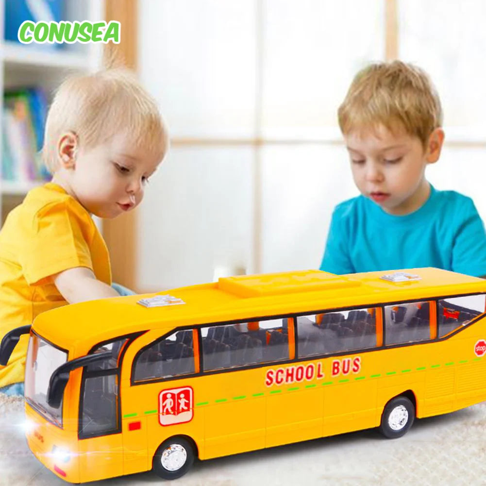 Autobus à impériale miniature en métal à rétrofriction