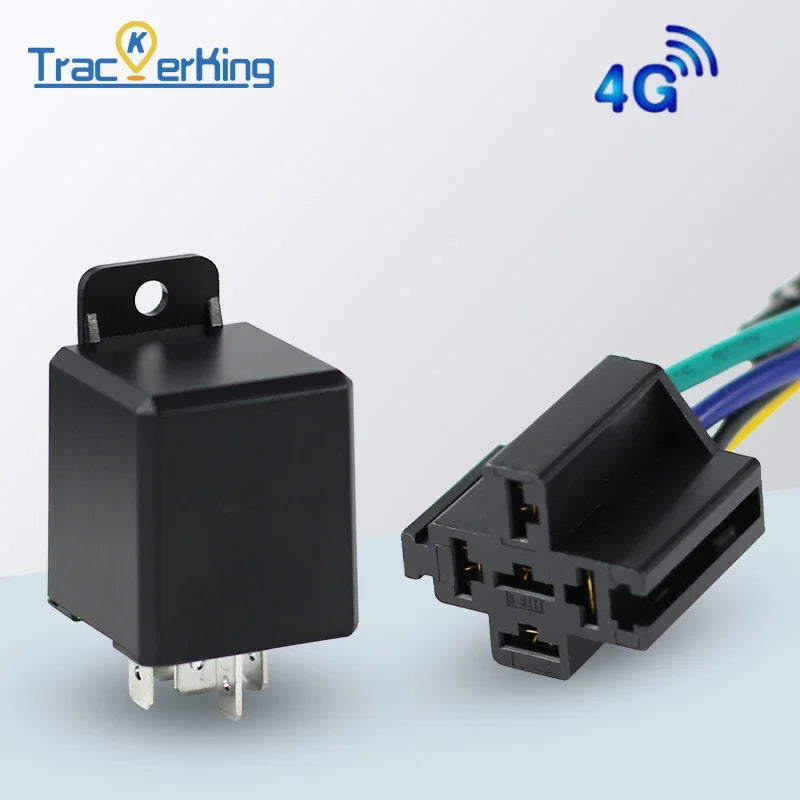 9-90V Relay GPS Tracker Car Motorcycle ACC Status DK09 4G Tow Away Power Off SMS Alarm Shock Move Call Cut Oil
