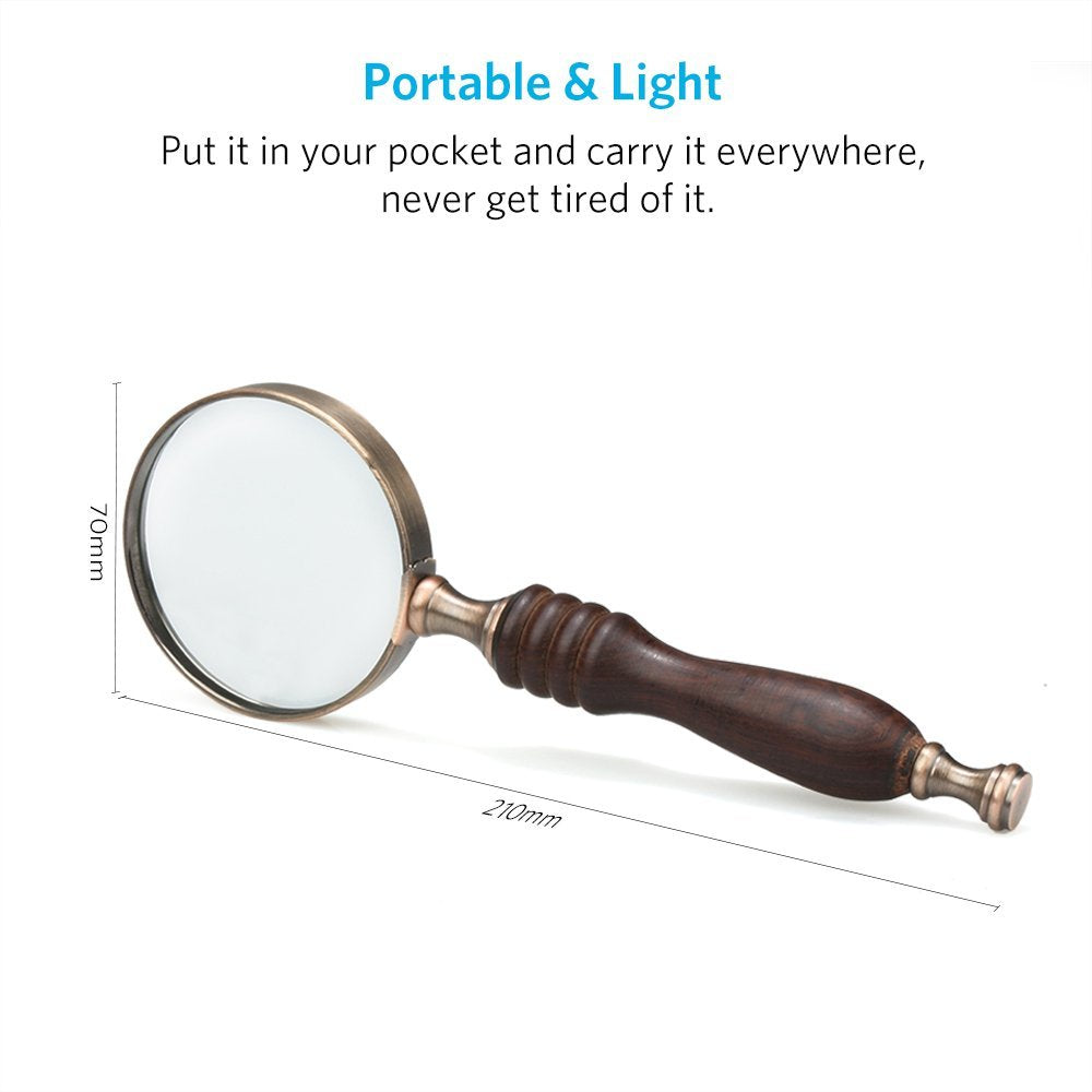 10x-Labelled Handheld Reading Magnifier