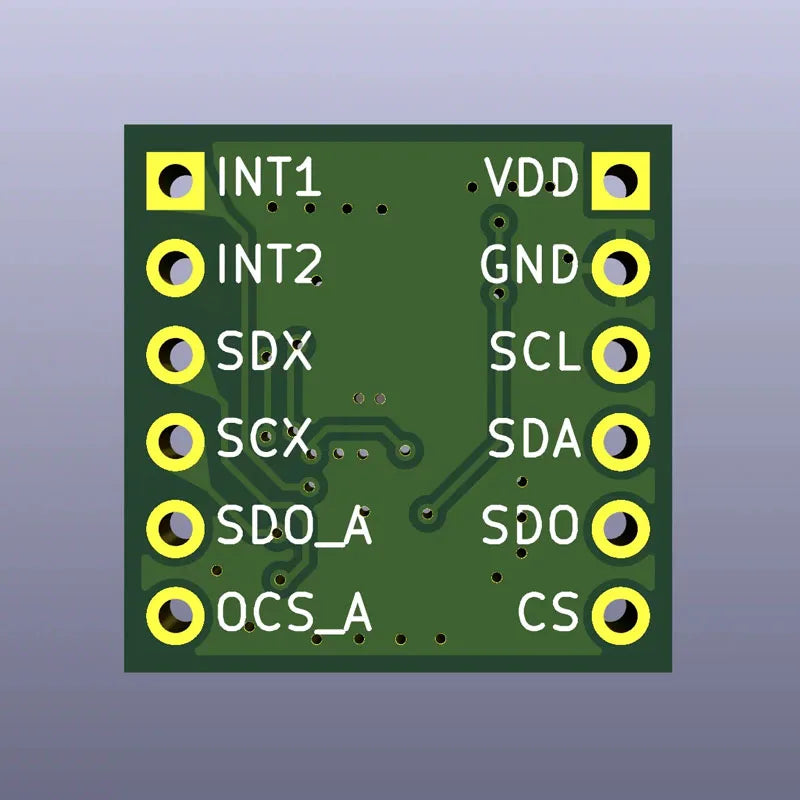 Modulo accelerometro e giroscopio LSM6DSO, I2C/SPI