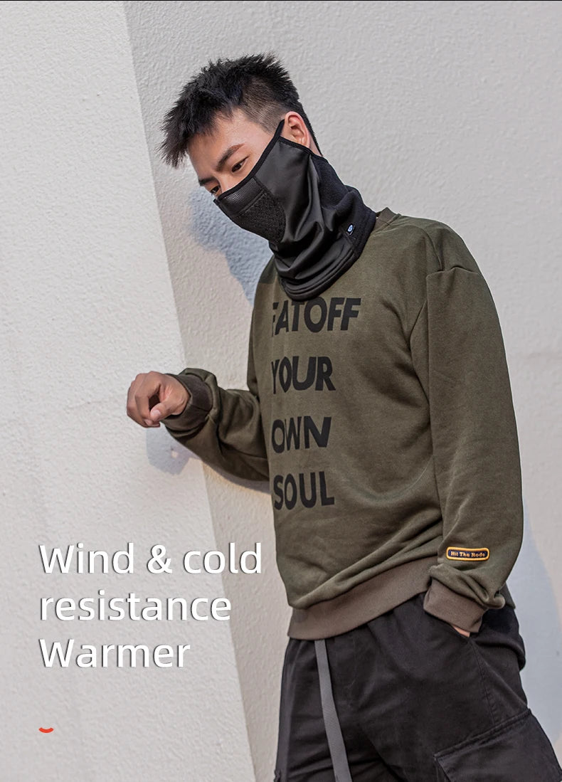 Winter Cycling Face Mask Windproof Fleece Thermal Bike Scarf