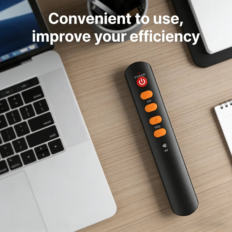 6 Button Learning IR Remote Control, Universal Infrared Code Duplicator for TV/STB/DVD/DVB/HIFI, Easy Setup Copy Remote Controll