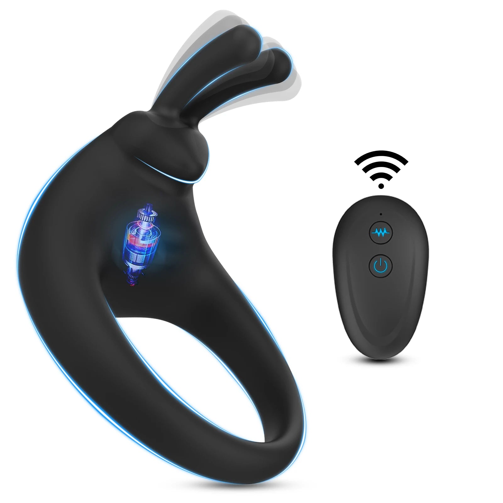 Remote Control Vibrating Ring for Couples Stimulation and Control